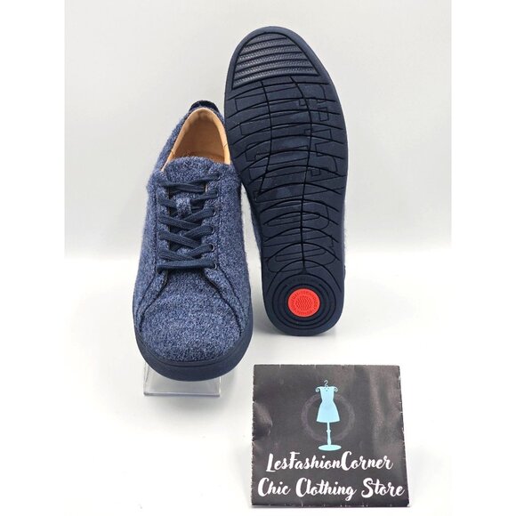 Fitflop Women's Blue Merino Wool Rally E01 Sneaker in Love Size 9 2405 - Picture 3 of 16